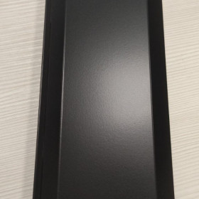 Ламель z  металлическая 0,7 мм для забора «Еврожалюзи «Royal_Vip», порошок двухсторонний, RAL 9005, черный
