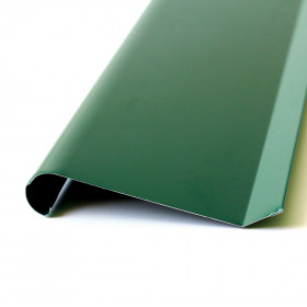 Гамма, ламель металлическая для забора жалюзи, ширина 156 мм, двустороннее полимерное глянцевое покрытие, RAL 6005