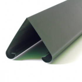 Ламель для жалюзийного забора Твинго МАКС, шаг 70 мм, двустороннее полимерное матовое покрытие, RAL 6020  Зеленый хром